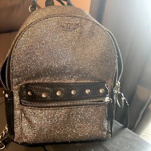 Small silver sparkly Victoria secret bag